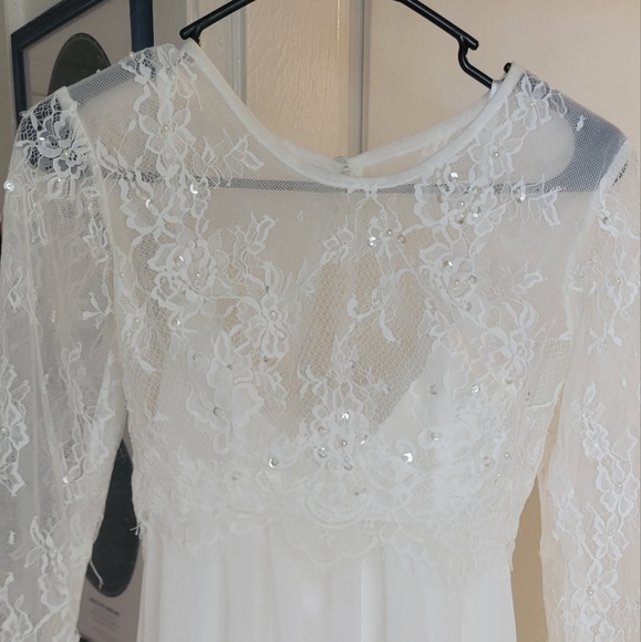 2 Piece Lace Wedding Dress - Picture 6 of 6